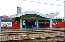 SK3586 : Entrance to Sheffield Station from South Yorkshire Supertram, Sheffield by P L Chadwick