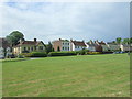 Green and houses, Long Melford 