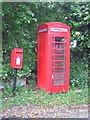 Elizabeth II postbox and telephone box, Bridge Street