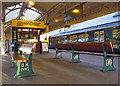 Cardiff Central: refreshments and platform seats