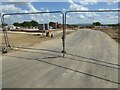 Entrance to building site