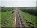 Aberdeen-Inverness railway line near Mosstowie