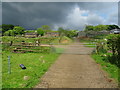 Storm clouds over Buxton Brow Farm