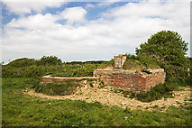 SH3868 : North Wales WWII defences: RAF Bodorgan,  Anglesey - LAA Emplacement (1) by Mike Searle