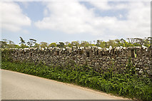 SH3868 : North Wales WWII defences: RAF Bodorgan, Anglesey - Loopholed Wall (1) by Mike Searle
