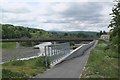 Flood protection wall and footbridge, Selkirk