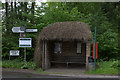 Thatched bus shelter on Uckfield Road