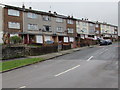 Three-storey houses, Ffordd yr Eglwys, North Cornelly