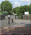 Glanhowy Primary School entrance gates, Tredegar