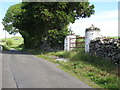 Pillared gateway at the northern end of McKays Road