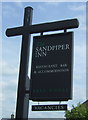 Sign for the Sandpiper Inn, Leyburn 