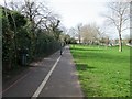 Cycle and pedestrian route in Homefield Park