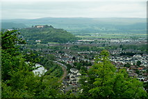 NS8095 : View to Stirling Castle from the base of the Wallace Monument by Mike Pennington