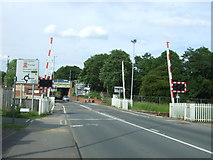 SE3693 : Level crossing on Boroughbridge Road, Northallerton by JThomas