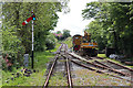 Helston Railway - track work at the south end of Trevarno Station