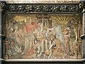 TQ4070 : St Mary, Plaistow - Wall painting by John Salmon