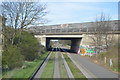 A14 bridge over Guided Busway