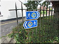 Wales Coast Path signs, Chepstow 