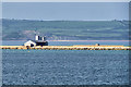 SY7076 : Portland Harbour, North East Breakwater by David Dixon