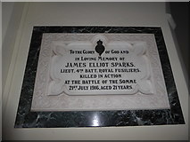 TQ1875 : Holy Trinity, Richmond: memorial (ii) by Basher Eyre