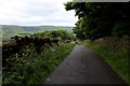 Access Lane heading West towards Mereclough