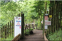 SO1705 : Entrance to the Owl Sanctuary, Festival Park by M J Roscoe
