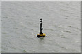 SU4110 : Dibden Bay Cardinal Mark, Southampton Water by David Dixon
