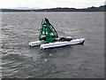 NT1781 : Firth of Forth, Green Marker Buoy Number 15 by David Dixon