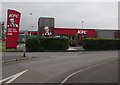 ST2078 : KFC Drive Thru this way, Newport Road, Cardiff by Jaggery