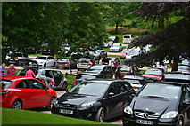 SS9943 : Dunster : Car Park by Lewis Clarke