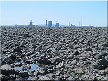 NZ5627 : Exposed rocks east of the South Gare Breakwater at low tide (1b) by Mike Quinn