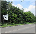 Directions sign on the approach to Sirhowy Roundabout, Tredegar