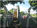 Footbridge over the railway northwest of Barn Hill