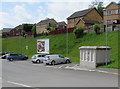 Electricity substation at the edge of the Lidl car park, Tredegar