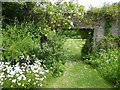 Looking through to the walled garden at Iden Croft Herbs