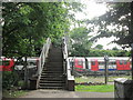 Footbridge over the railway at Hendon Park