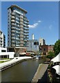 Nottingham Canal with Nottingham one tower