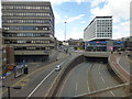 The A167(M) in Newcastle city centre