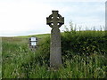 NU0621 : Cross near Old Bewick by PAUL FARMER