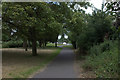 Pedestrian and cycle path approaching Bramingham Road