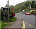 BT phonebox alongside Newport Road Hollybush