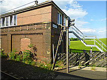 NU2311 : Alnmouth signal box by Thomas Nugent