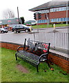 SO5040 : War Memorial bench in Hereford by Jaggery