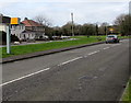 Yellow back of a Newton Nottage Road speed camera, Porthcawl