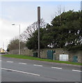 Telecoms mast and cabinets, Nottage