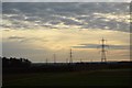 SE8542 : Pylons near A614 by N Chadwick