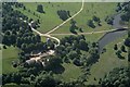 Bridleway past Stowe Park and across Oxford Water: aerial 2017