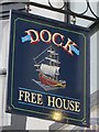 Dock Free House sign