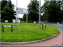 H4772 : Sign for the new Omagh Hospital by Kenneth  Allen