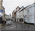 Southwest end of Cross Street in Barnstaple town centre